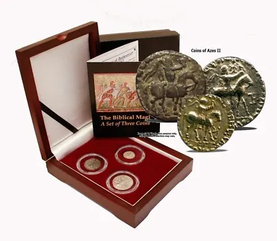 Journey Of The Magi: Wisemen Biblical Holy Land. Certified Bronze & Silver Coins • $399