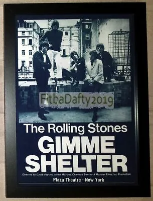 £9.99 • Buy The Rolling Stones Gimme Shelter Poster Reproduced A4 Framed Classic Photo Print