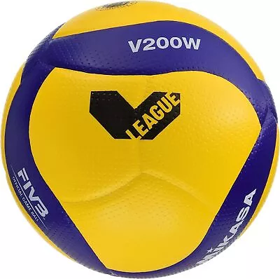 MIKASA Official V-League Volleyball No.5 Yellow/Blue V200W-V D21cm Unisex Youth  • $121.59