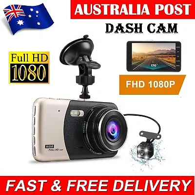 $64.49 • Buy 1080P Car Dash Camera Video DVR Front And Rear Cam With HD Night Vision G-Sensor