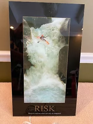 Motivational Moving Picture W/Sound - Kayak Over Waterfall-Really Nice! Video... • $84.97