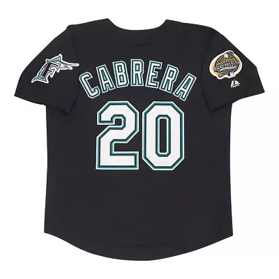 Miguel Cabrera 2003 Florida Marlins Alt Black World Series Jersey Men's (M-2XL) • $149.99