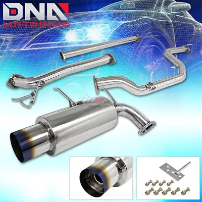 4.5 Muffler Burnt Tip Stainless Steel Exhaust Catback System For 90-93 Integra • $145.98