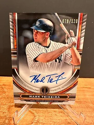 MARK TEIXEIRA Autograph Yankees 2023 Topps Tribute On-card AUTO #'d 70/120!! • $30