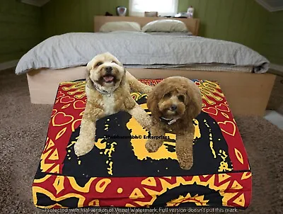 Mandala Bob Marley Floor Cushion Indian Mat Square 35'' Bedroom Decor Pouffe  • $52.80