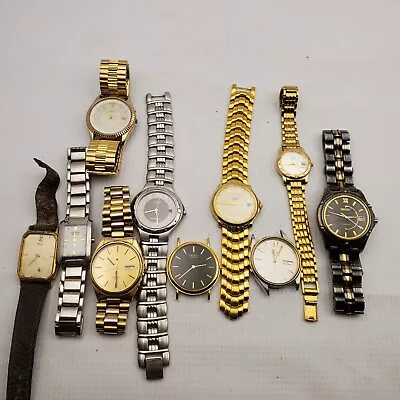 Lot Of 10 Vintage Mechanical Watch; Citizenseiko For Parts Or Repair Only  • $99