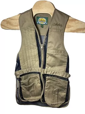 Cabela’s Men’s Small Fishing Vest Multi Pocket Mesh Hunting Adjustable NWOT • $18.81