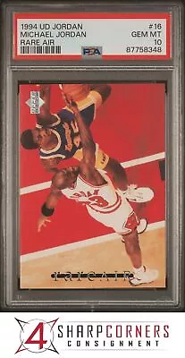 1994 Upper Deck Michael Jordan Rare Air #16 Hof Psa 10 K3921624-348 • $69.99