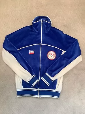 Vintage Levi's USA Olympic Warm Up Jacket W/Patches - Size ? EUC • $22