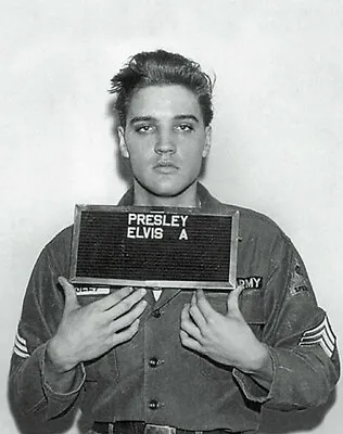 Elvis Presley Mugshot King Of Rock Glossy Poster Photo Picture Print  • $12.50