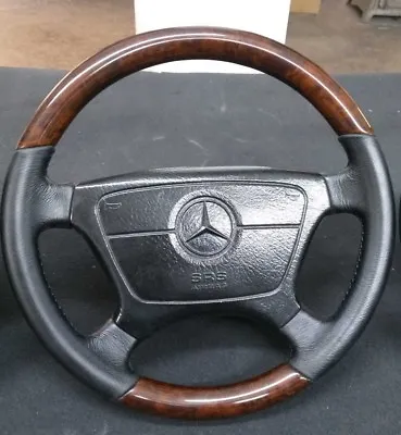 Remanufactured Mercedes Steering Wheel Fits W124 W140 W202 W208 W210 R129 WOOD • $1044.05