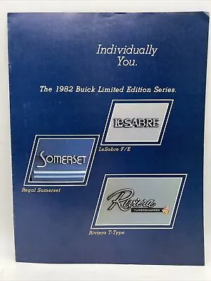 1982 BUICK LIMITED EDITION SERIES LeSabre Somerset Riviera DEALER SALES BROCHURE • $6.84