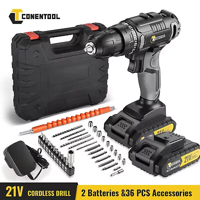 12V/18V/21V Cordless Drill Electric Screwdriver Driver Combi Drills Kit +Battery • £20.99