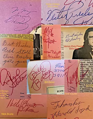 ELVIS PRESLEY AUTOGRAPH Original Hand Signed Scrapbook 76pgs Of Band Signatures • $4999.99