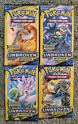 Pokemon Unbroken Bonds Factory 3-Card Mini Pack 4 Art Set New Sealed • $15