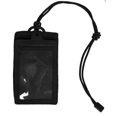 £6.60 • Buy MIL-TEC ID CARD WALLET Security Police EDC Neck Lanyard Case Holder Pouch Black