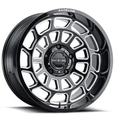 20x9  Raceline Wheels 955M Warp Black With Machined Face Off-Road Rims(4pcs) • $1596