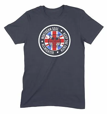 Northern Soul Night Owl Union Jack Men's T-Shirt • £12.95