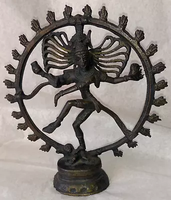 Vtg Bronze/brass Figure Of Shiva As Nataraja Hindu God 8.5  • $58