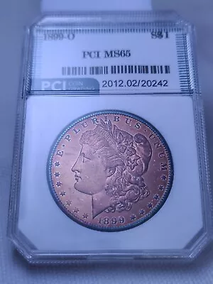 1899‐O Morgan Silver Dollar Color Toning • $1