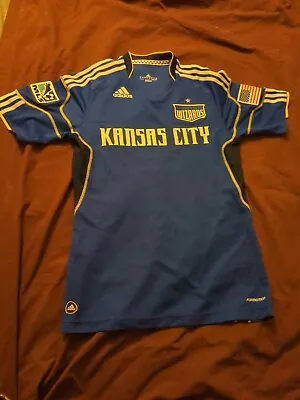 Vintage Kansas City Wizards MLS Soccer Jersey Climacool Adidas Adult Size Medium • $35