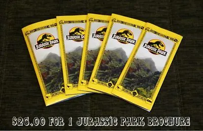 1 Jurassic Park Brochure Prop Replica • $43.84