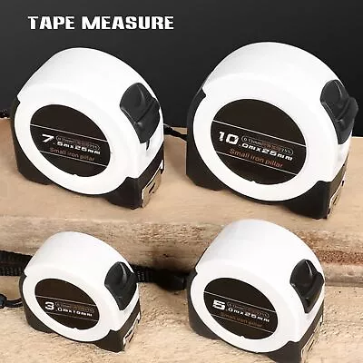 3/5/10m Measuring Tape Measure Steel Ruler Rule Lock Rubber Grip Metric And Inc • $9.99