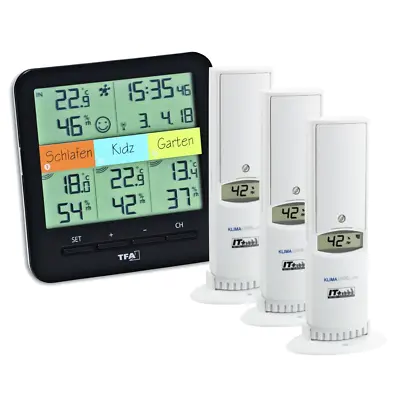 TFA KLIMA @ Home 3 Channel Temperature Station 30.3060.01.IT • £100.99