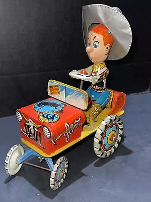 Vintage Tin Windup Rodeo Joe(VF)(Works)1940's • $135