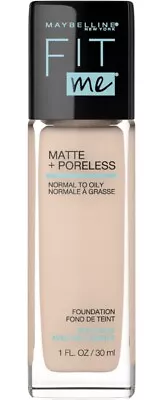 Maybelline Fit Me Matte & Poreless Or Dewy & Smooth Liquid Foundation~You Choose • $7.50