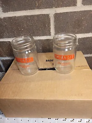 Box Of 12 Smirnoff Mason Jar Drinking Alcohol Liquor Beer Glass 12 OZ • $60