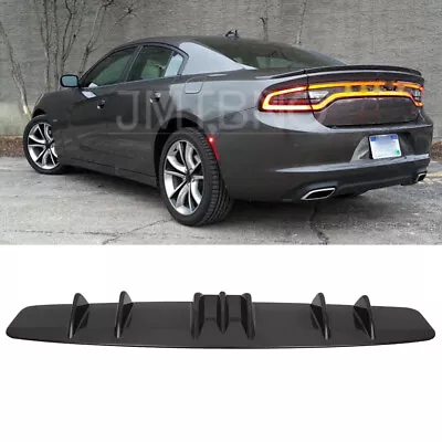 For Dodge Charger RT SRT SXT Rear Diffuser 7 Fins Bumper Lip Splitter Spoiler • $45.49