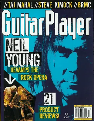 Guitar Player Magazine October 2003 Neil Young Taj Mahal Black Rebel Motorcycle • $17.05