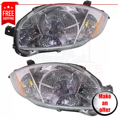 Headlights Set 2 Pc Halogen For 2006-2007 Mitsubishi Eclipse GS GT Hatchbacl • $233.99