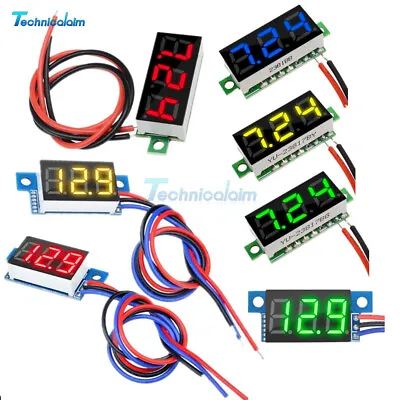 0.28/0.36Inch 2/3Wire Mini LED Display Panel Voltmeter Voltage Meter DC 0-99.9V • $1.32