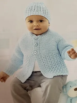 Baby/Childs Easy DK Cardigan Knitting Pattern. 14”-22” • £1.95