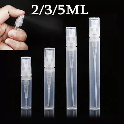 2/3/5ml Plastic Clear Mist Sprayer Bottles Perfume Containers Sample Empty Vials • $5.79