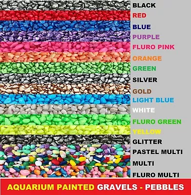 $9.50 • Buy Aquarium Decorative Gravels Gravel Pebbles Stones Fish Tank Aquascape Terrarium