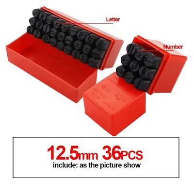 Alphabet Letter Number Stamp Punch Hardened Steel Metal DIY Craft Mold Tools • $255.63