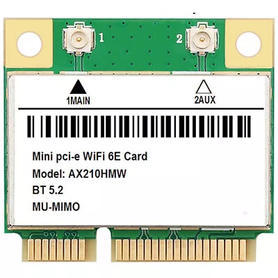 Wi-Fi 6E AX210HMW Card Laptop Mini PCI-e Wireless WiFi BT Network Adapter Win 11 • $26.79