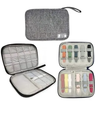 Travel Storage Bag Cable Portable Electronics Organizer Watch Band Gadget Case • £5.99