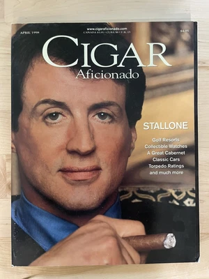 $3 • Buy Cigar Aficionado Magazine Stallone Cover April 1998