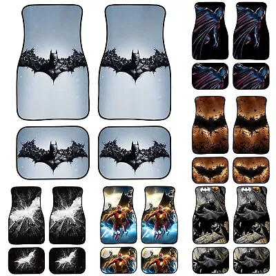 Batman 4PCS Car Floor Mats Universal Auto SUV Car Rubber Carpets Full Set Decor • $76.94