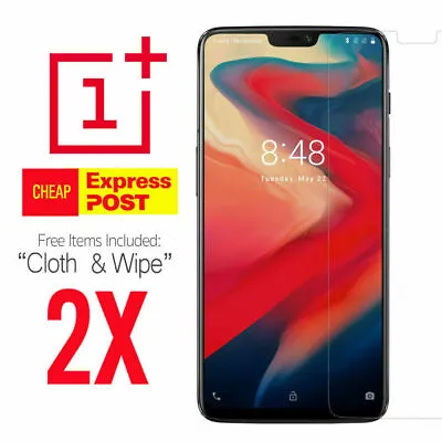 $5.95 • Buy 2X Tempered Glass Screen Protector Full Coverage For OnePlus 5/ 6/ 6T Film Guard