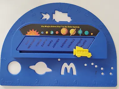 The Magic School Bus The Solar System Protractor Ruler 1994 McDonalds Toy • $12.57