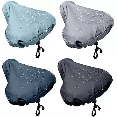 Protective Bike Seat Rain Cover Dust Bicycle Saddle Plastic Elastic Black Unisex • $9.73