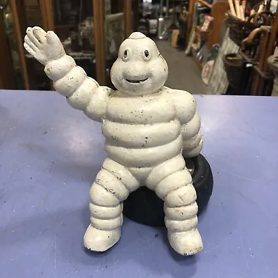 Michelin Man Cast Iron On Tyre Base • £49