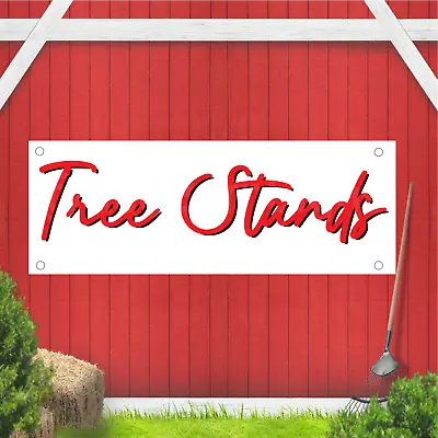 Tree Stands Indoor Outdoor Vinyl Banner Design • $26.39