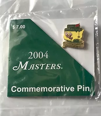 2004 Masters Golf Pin Phil Mickelson Wins Augusta National Commemorative Pga • $22.95