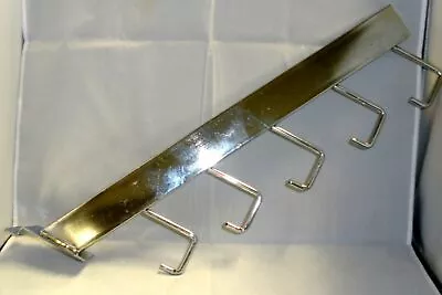 $2.99 • Buy 16  5 J Hook Slatwall Waterfall Hook For Apparel Handbags Etc Chrome Used Nice